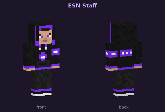 ESN Staff skin, front and back