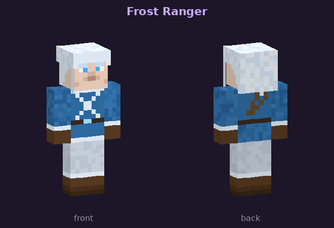 Frost Ranger skin, front and back